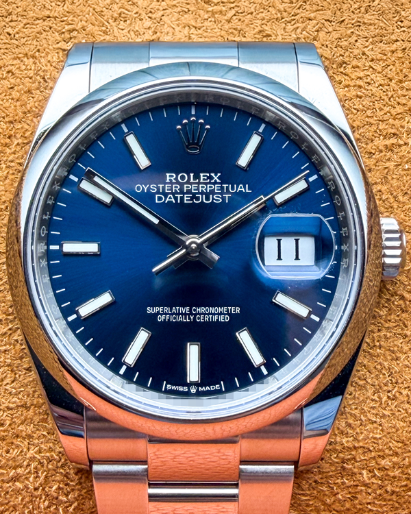 2024 Rolex Datejust 36MM Blue Dial Oyster Bracelet (126200)