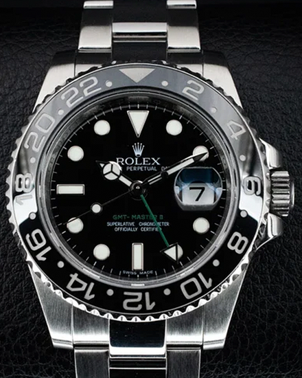 2009 Rolex GMT-Master II 40MM Black Dial Oyster Bracelet (116710LN)