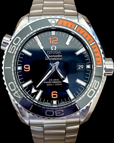 No Reserve - 2017 Omega Seamaster Planet Ocean 600M 43.5MM Black Dial Steel Bracelet (215.30.44.21.01.002)