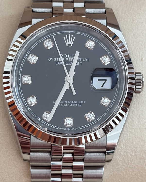 Rolex Datejust 36MM Black Dial Jubilee Bracelet (126234)