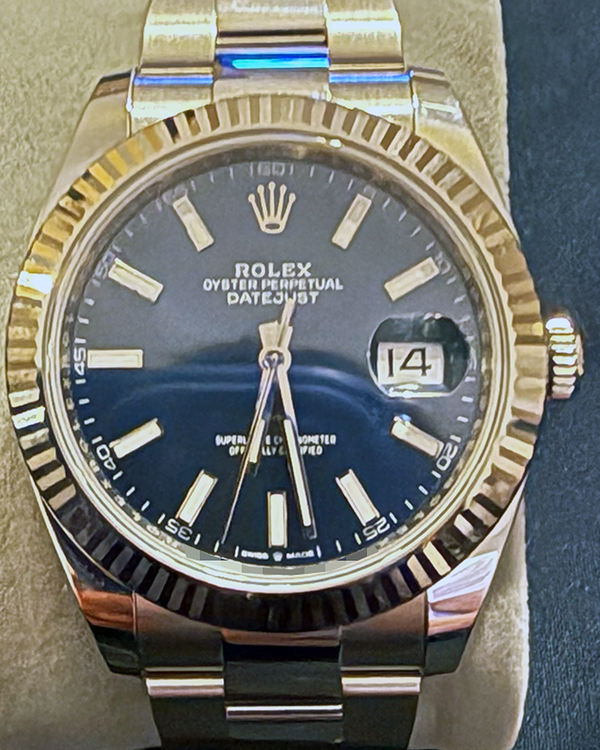 2025 Rolex Datejust 41MM Blue Dial Oyster Bracelet (126334)