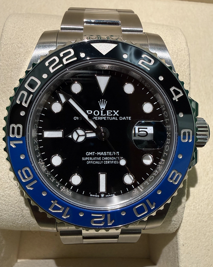 2025 Rolex GMT-Master II "Batman" 40MM Black Dial Oyster Bracelet (126710BLNR)