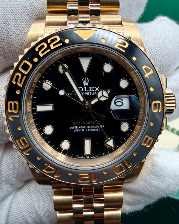 2025 Rolex GMT-Master II "Zombie" 40MM Black Dial Yellow Gold Jubilee Bracelet (126718GRNR)