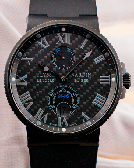 Ulysse Nardin Marine Chronometer L.E. 41MM Black Dial Rubber Strap (263-66)