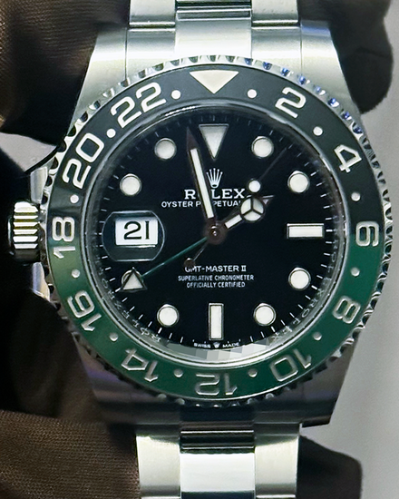 2025 Rolex GMT-Master II "Sprite" 40MM Black Dial Oyster Bracelet (126720VTNR)
