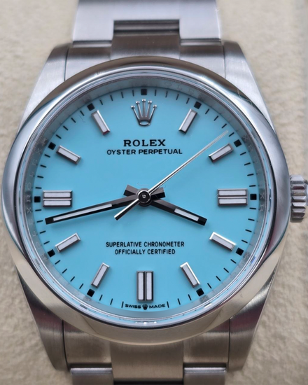 2024 Rolex Oyster Perpetual 36MM Turquoise Dial Oyster Bracelet (126000)