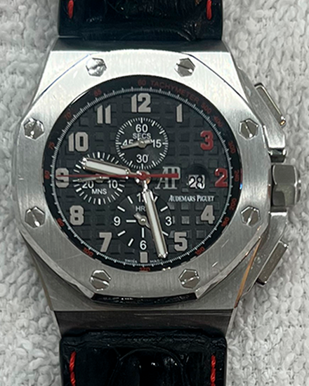 Audemars Piguet Royal Oak Offshore Chronograph "Shaquille O'Neal" L.E 48MM Black Dial Leather Strap (26133ST.OO.A101CR.01)