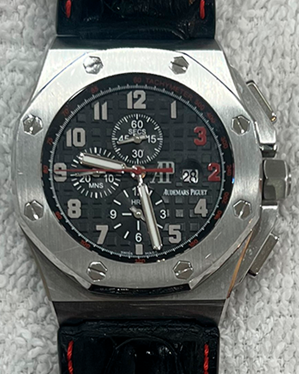 Audemars Piguet Royal Oak Offshore Chronograph "Shaquille O'Neal" L.E 48MM Black Dial Leather Strap (26133ST.OO.A101CR.01)