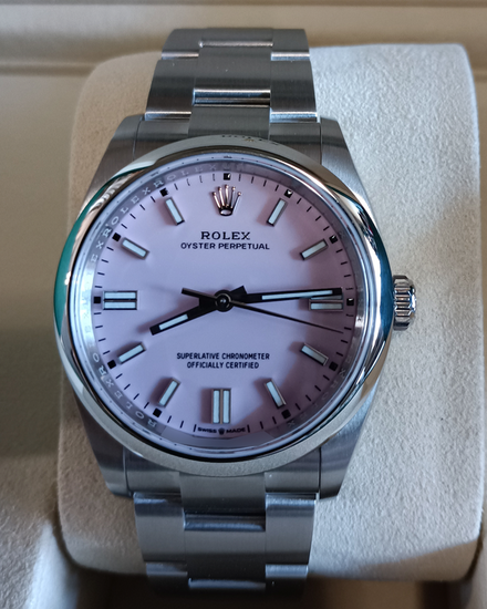 2025 Rolex Oyster Perpetual 36MM Pink Dial Oyster Bracelet (126000)