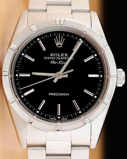 2005 Rolex Air-King 34MM Black Dial Oyster Bracelet (14010)
