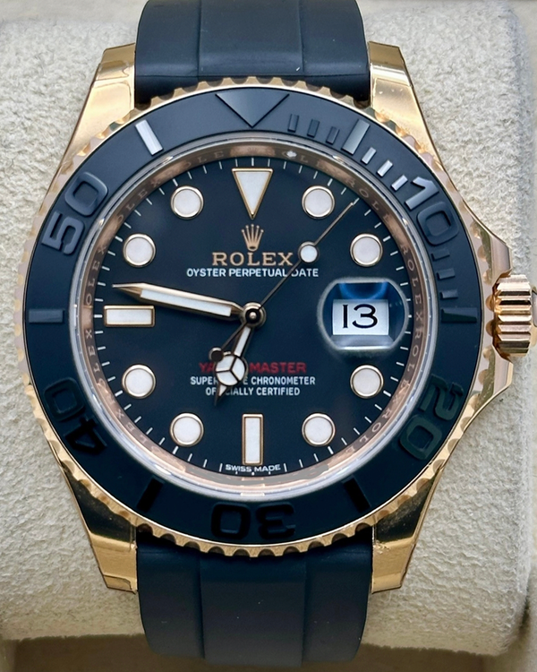 2017 Rolex Yacht-Master 40MM Black Dial Oysterflex Strap (116655)