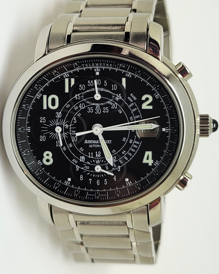 Audemars Piguet Millenary 41MM Black Dial Steel Bracelet (25897ST)