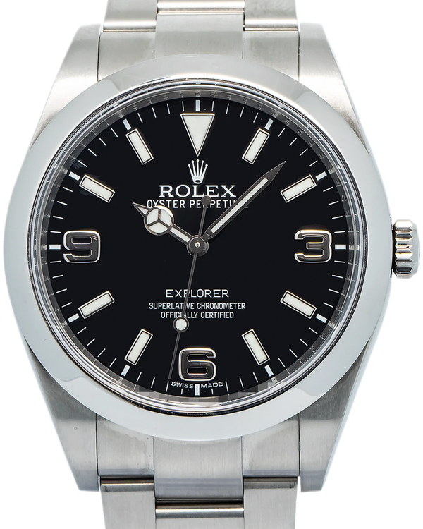 Rolex Explorer 39MM Black Dial Oyster Bracelet (214270)