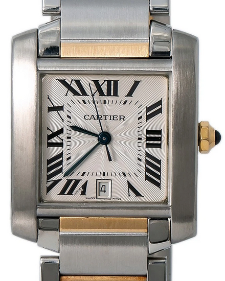 Cartier Tank Française 32MM Silver Dial Two-Tone Bracelet (W51005Q4)