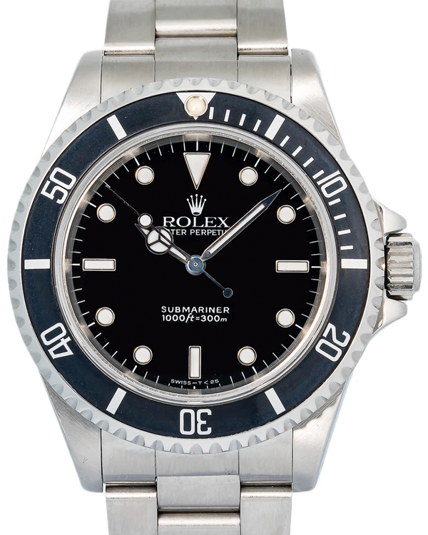 (WORKING) Rolex Submariner No-Date 40MM Black Dial Oyster Bracelet (14060)