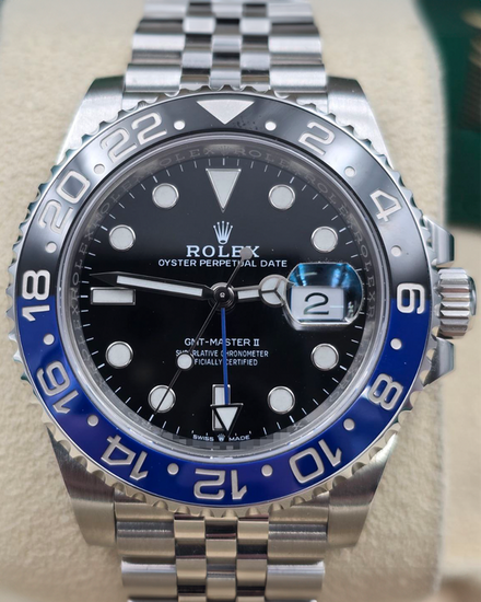 2021 Rolex GMT-Master II "Batgirl" 40MM Black Dial Jubilee Bracelet (126710BLNR)