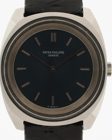 Patek Philippe Calatrava 33MM Blue Dial Leather Strap (3579)