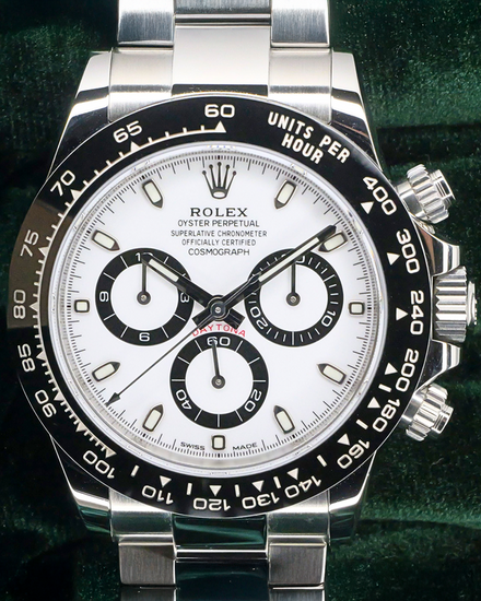 2021 Rolex Cosmograph Daytona "Panda" 40MM White Dial Oyster Bracelet (116500LN)