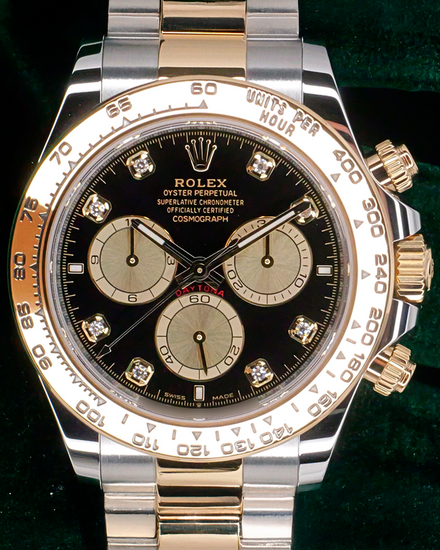 2024 Rolex Cosmograph Daytona 40MM Black Dial Two-Tone Oyster Bracelet (126503)