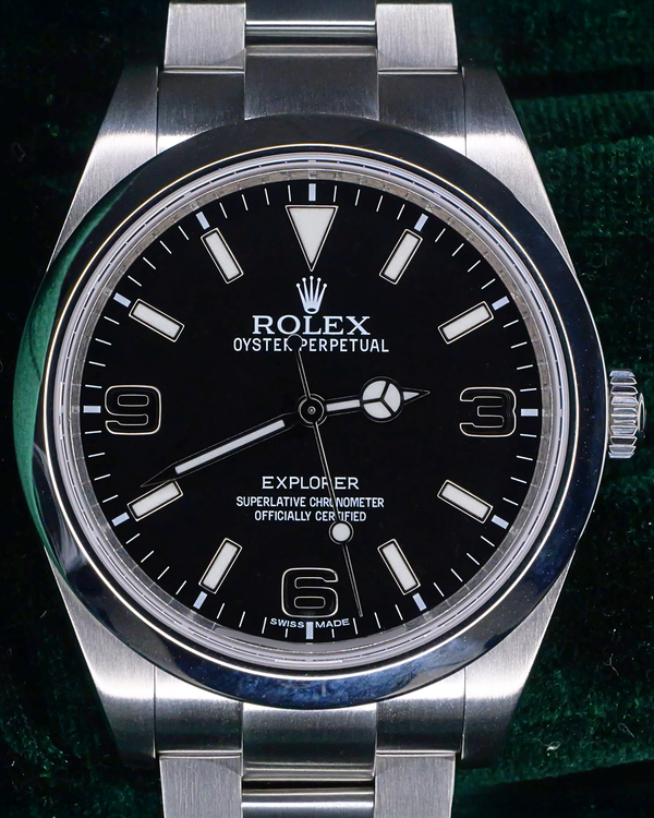 Rolex Explorer 39MM Black Dial Oyster Bracelet (214270)