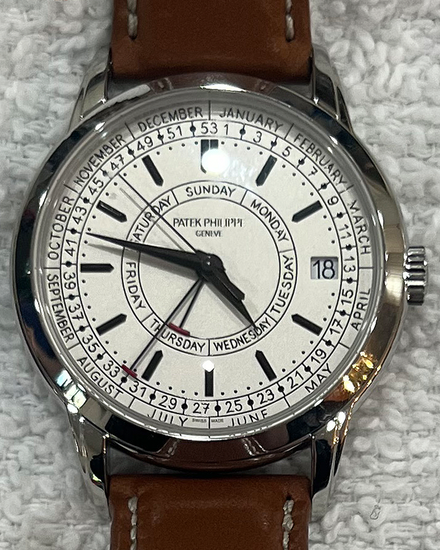 2023 Patek Philippe Calatrava Weekly Calendar 40MM Silver Dial Leather Strap (5212A-001)