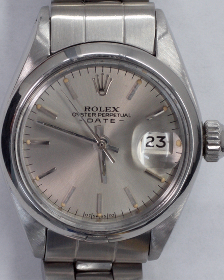Rolex Oyster Perpetual Lady Date 26MM Silver "Sigma" Dial Oyster Bracelet (6916)