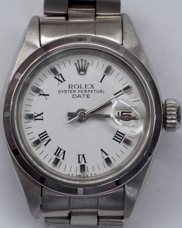Rolex Oyster Perpetual Lady Date 26MM White Dial Oyster Bracelet (6919)