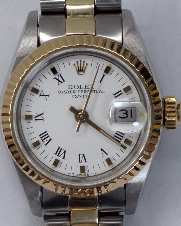 1986 Rolex Lady-Datejust 26MM White Dial Two-Tone Oyster Bracelet (69173)