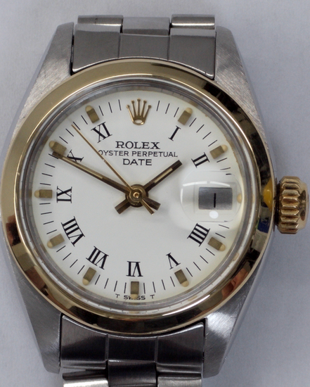 1980 Rolex Oyster Perpetual Lady Date 26MM White Dial Oyster Bracelet (6916)
