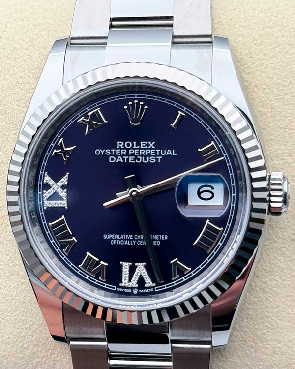 2025 Rolex Datejust 36MM Aubergine Dial Oyster Bracelet (126234)