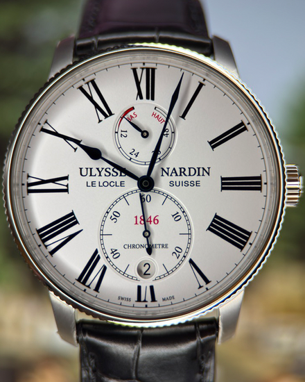 No Reserve - 2025 Ulysse Nardin Marine Torpilleur 42MM White Dial Leather Strap (1183-310/40)
