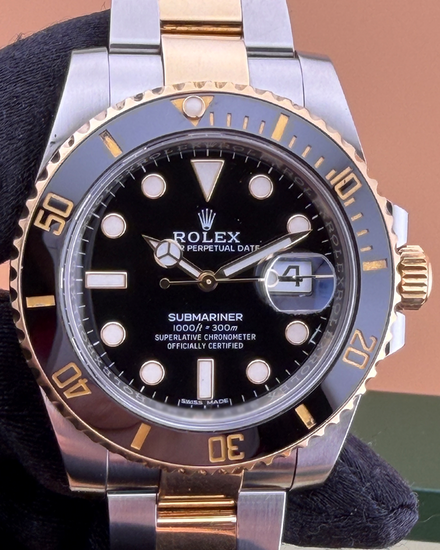 2018 Rolex Submariner Date 40MM Black Dial Two-Tone Oyster Bracelet (116613LN)