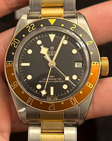 2022 Tudor Black Bay S&G GMT "Rootbeer" 41MM Black Dial Two-Tone Bracelet (79833MN)