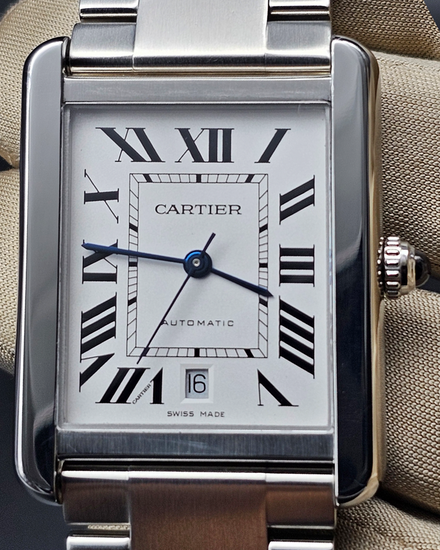 Cartier Tank Solo XL 31MM Silver Dial Steel Bracelet (W5200028)