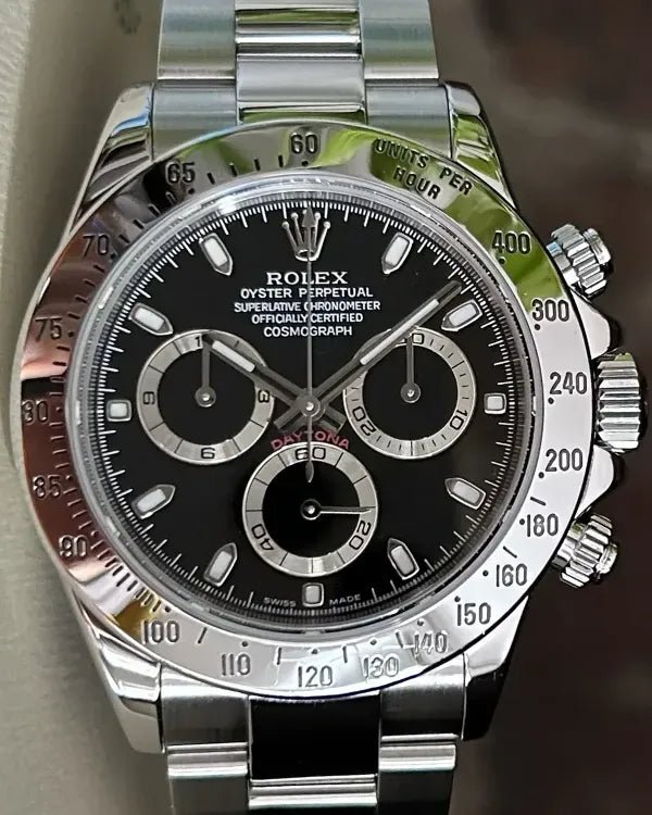 2006 Rolex Cosmograph Daytona 40MM Black Dial Oyster Bracelet (116520)