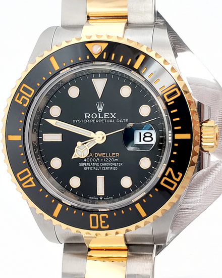 2021 Rolex Sea-Dweller 43MM Black Dial Two-Tone Oyster Bracelet (126603)