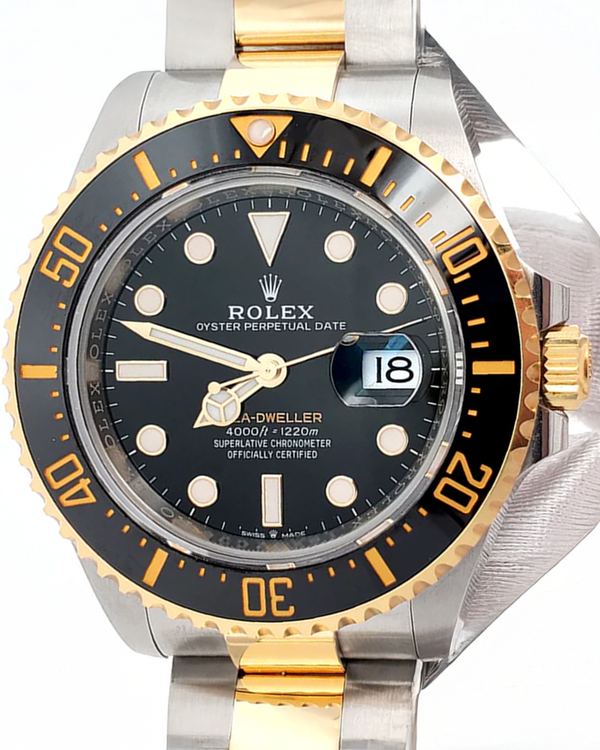 2021 Rolex Sea-Dweller 43MM Black Dial Two-Tone Oyster Bracelet (126603)