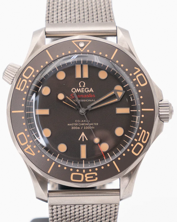 2025 Omega Seamaster Diver 300M "007 No Time To Die" 42MM Brown Dial Titanium Bracelet (210.90.42.20.01.001)