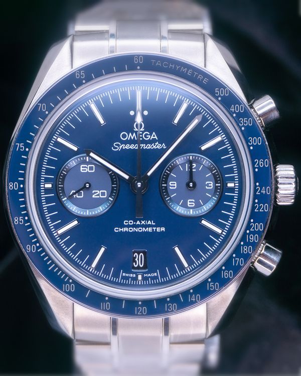2018 Omega Speedmaster Two Counters 44.25MM Blue Dial Titanium Bracelet (311.90.44.51.03.001)