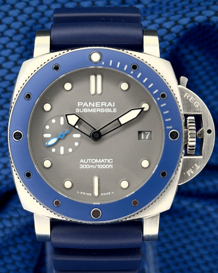 2024 Panerai Submersible 42MM Grey Dial Rubber Strap (PAM00959)