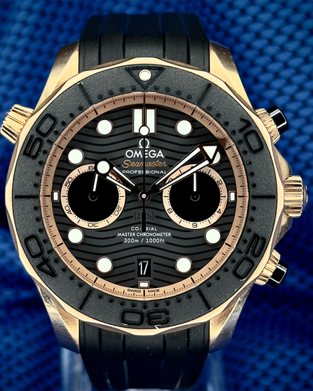Omega Seamaster Diver 300M 44MM Black Dial Rubber Strap (210.62.44.51.01.001)