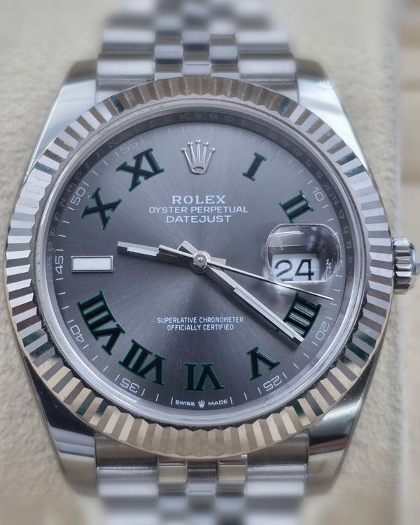 2023 Rolex Datejust "Wimbledon" 41MM Slate Dial Jubilee Bracelet (126334)