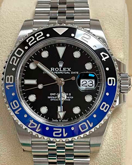 2021 Rolex GMT-Master II "Batgirl" 40MM Black Dial Jubilee Bracelet (126710BLNR)