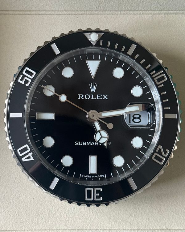 2025 Rolex Submariner Date Desk Clock 80MM Quartz Black Dial (909010LN)