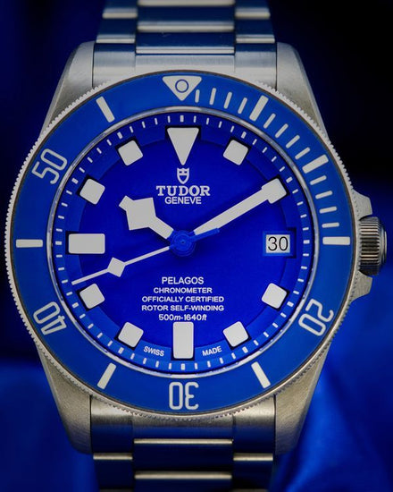 2021 Tudor Pelagos 42MM Blue Dial Titanium Bracelet (25600TB)