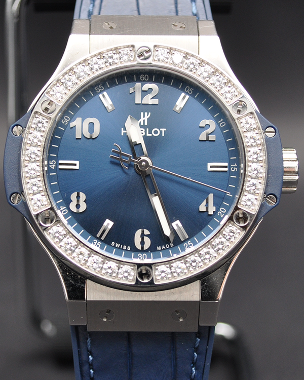Hublot Big Bang 38MM Quartz Blue Dial Leather Strap (361.SX.7170.LR.1204)
