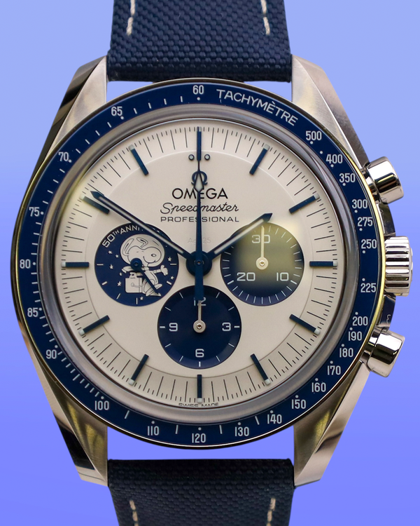 2025 Omega Speedmaster "Silver Snoopy Award" 42MM Silver Dial Textile Strap (310.32.42.50.02.001)