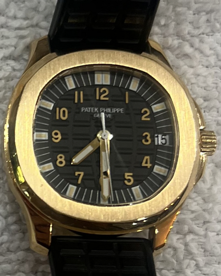 Patek Philippe Aquanaut 38MM Black Dial Rubber Strap (5065J-001)
