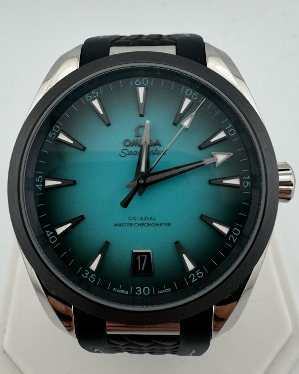 2025 Omega Seamaster Aqua Terra 150M 41MM Turquoise Dial Rubber Strap (220.32.41.21.03.001)