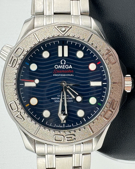 2024 Omega Seamaster Diver 300M "Beijing 2022" 42MM Blue Dial Steel Bracelet (522.30.42.20.03.001)